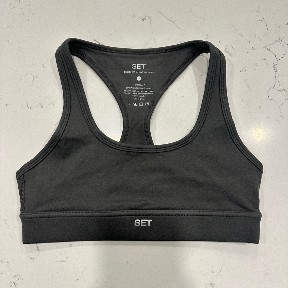 SET Active Formcloud Sports Bra in Graphite